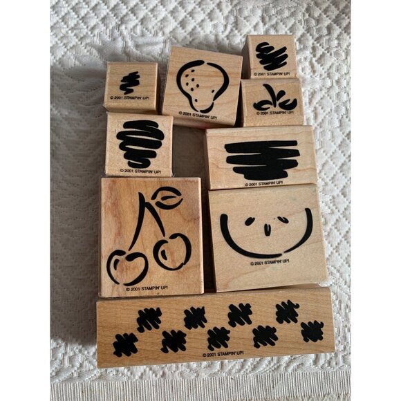 Stampin Up Fruit Medley Rubber Stamp Set - Picture 5 of 9